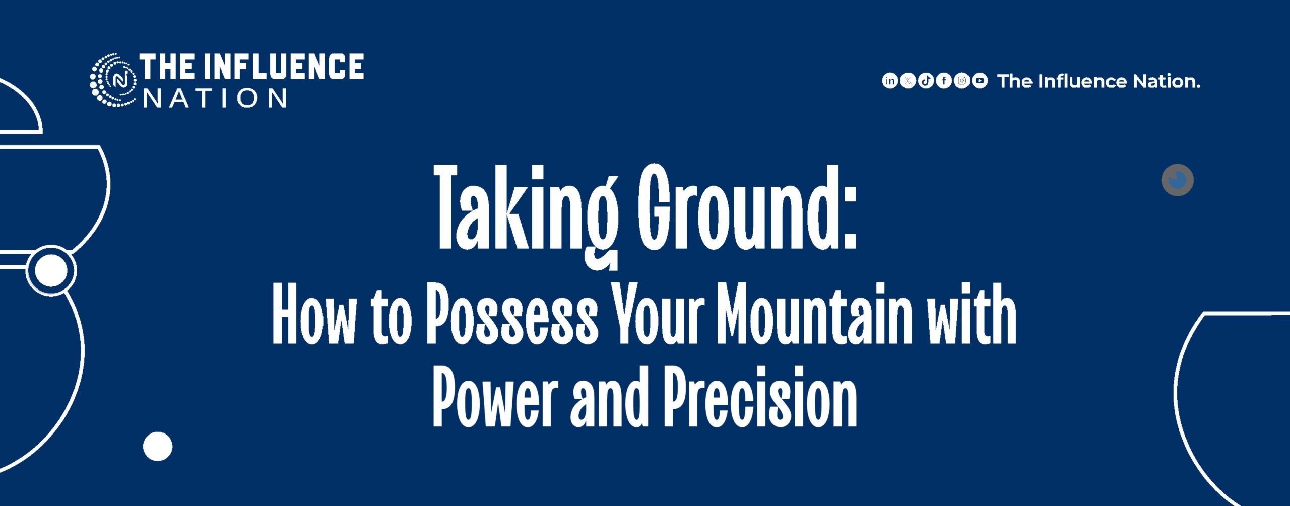 You are currently viewing Taking ground – How to Possess Your Mountain With Power and Precision